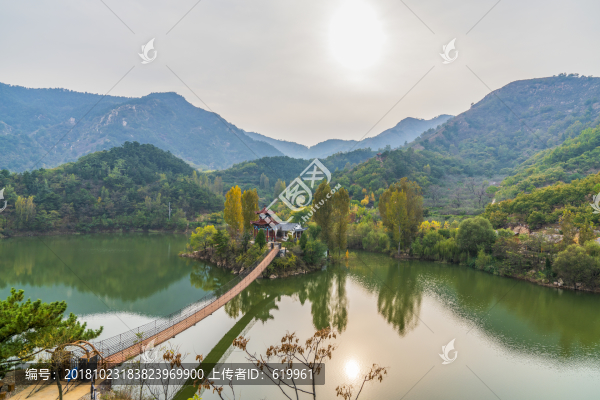 淄博云水瑤景區(qū)秋天山水風(fēng)景