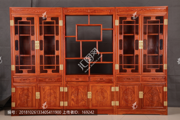 緬甸花梨書柜