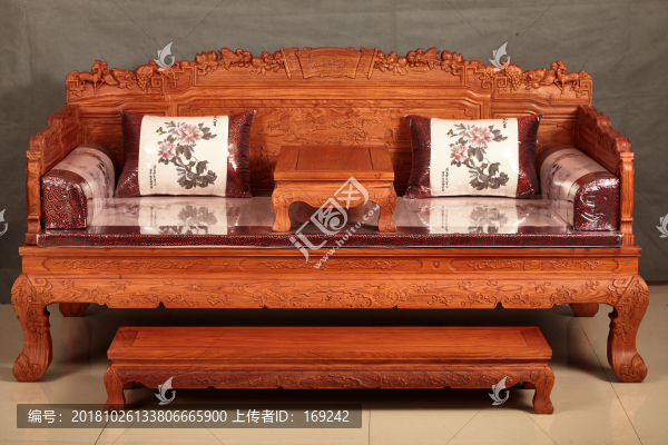 緬甸花梨羅漢床