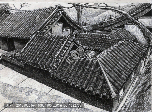 線描房屋