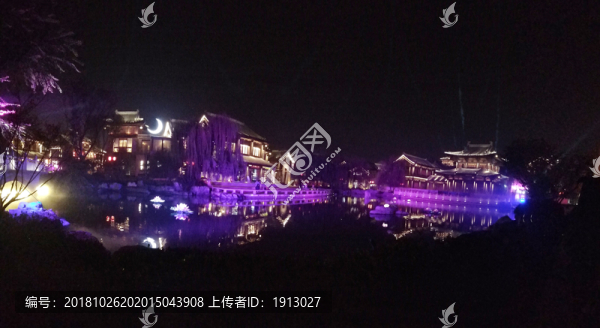 洛邑古城夜景