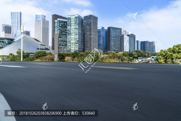 瀝青路面和杭州錢江新城天際線