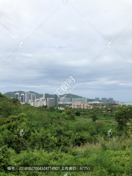 城市園林公園海邊