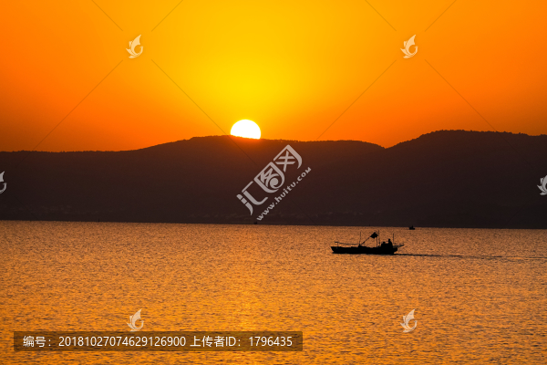 太湖西山島日出