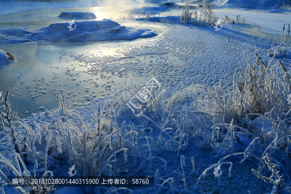 冰河冰雪風光