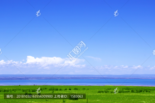碧海藍天青海湖