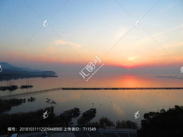 無錫太湖落日