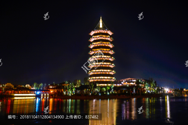 銅官窯古鎮(zhèn)夜景