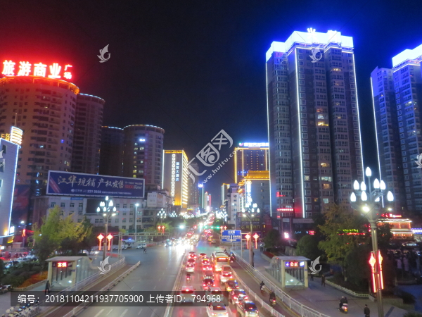 安康城市夜景