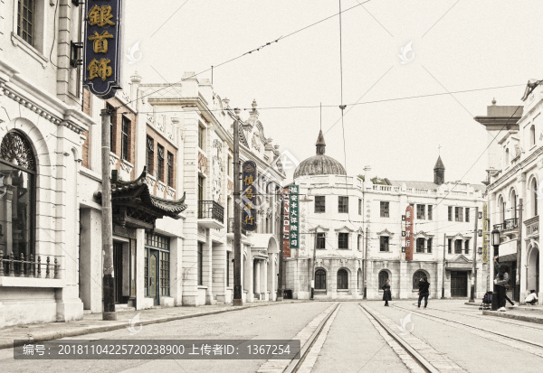老上海街景