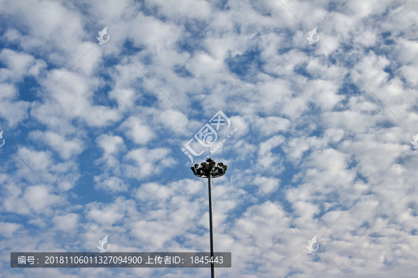 白云藍天