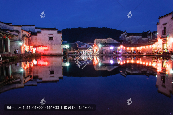 宏村夜景