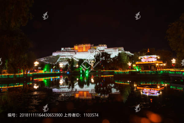 布達拉宮夜景41