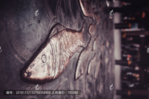金魚銅雕