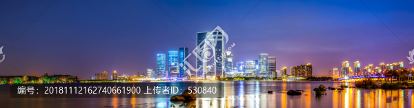 蘇州城市夜景全景大畫幅