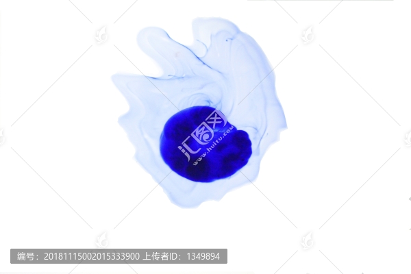 藍(lán)色水墨我呢來素材