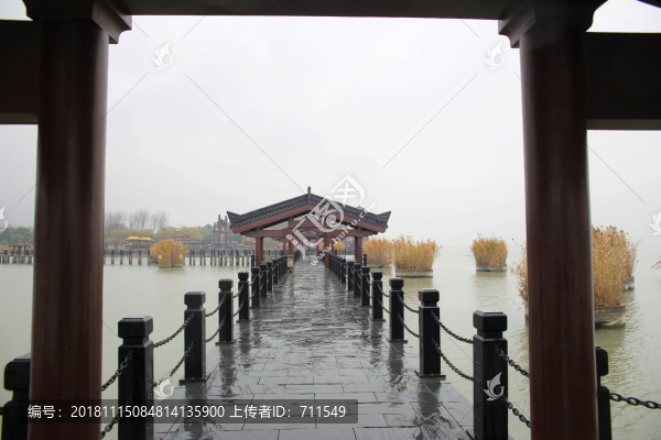 無錫影視基地三國城水上棧橋