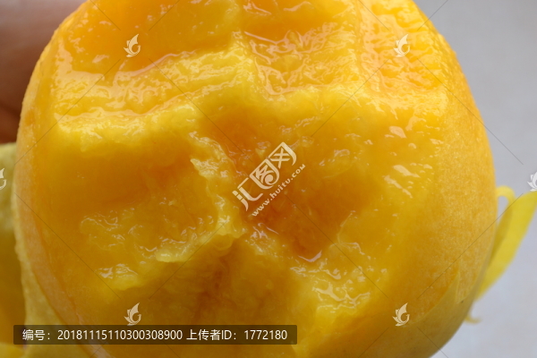 新鮮黃桃精品攝影圖