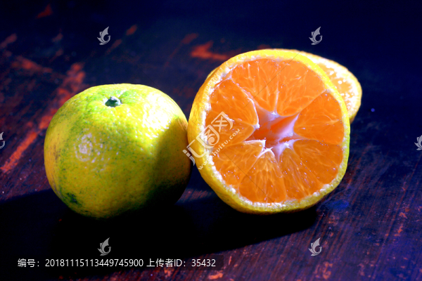 黑底桔子橘子