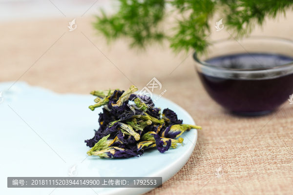 蝶豆花花茶