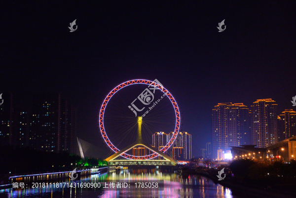 天津之眼夜景