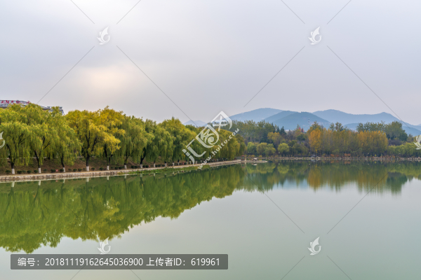 唯美南陽湖秋色風景