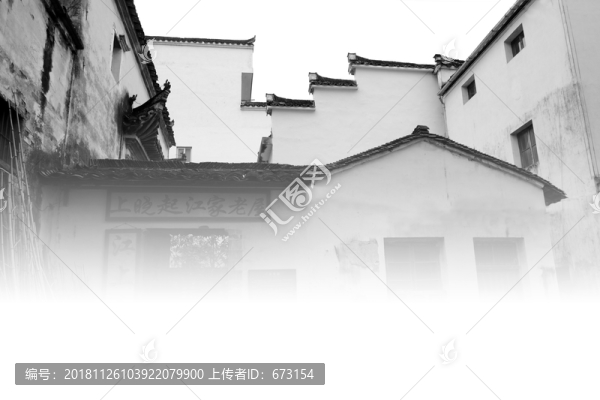 水墨徽派建筑