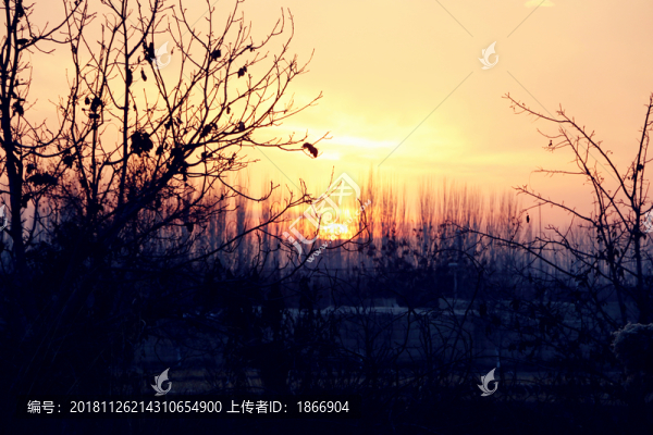 鄉(xiāng)村日落美景
