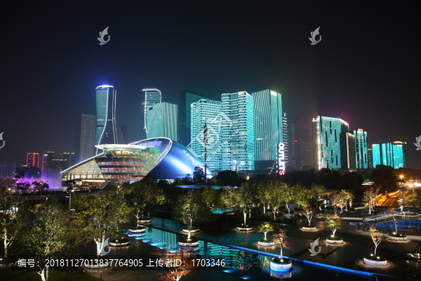 錢(qián)江新城燈光秀