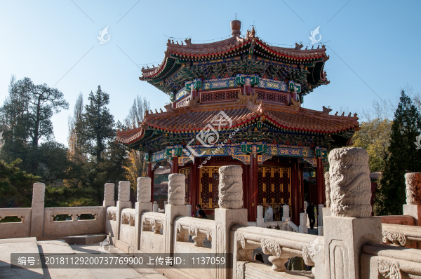 北京景山壽皇殿西碑亭