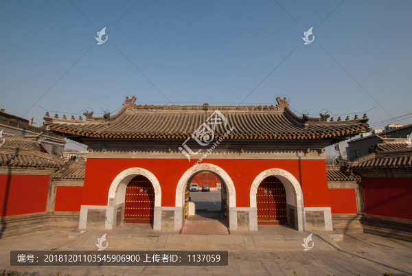 北京白塔寺山門