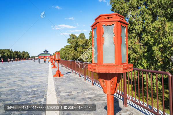 北京天壇公園宮燈