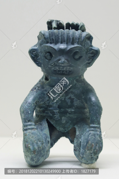跽坐青銅人像