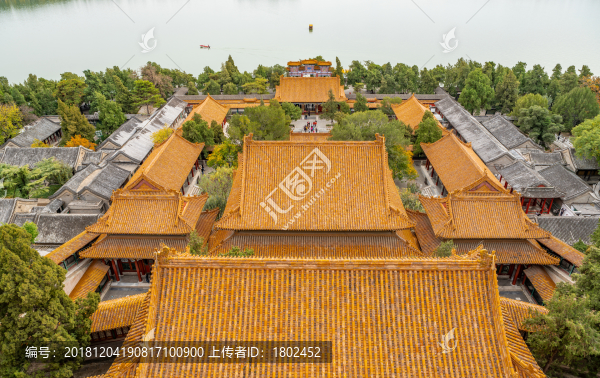 俯瞰頤和園秋天風(fēng)光
