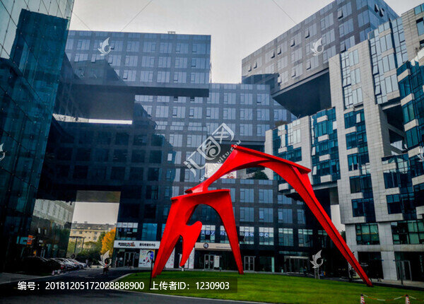 杭州矩形方正樓盤地標