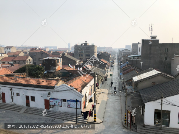 荊州古城城墻內(nèi)景觀