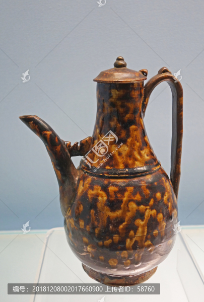 吉州窯玳瑁釉執(zhí)壺