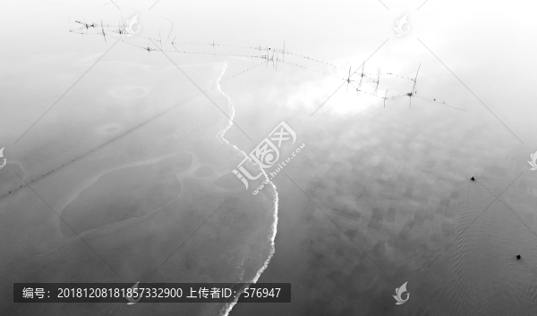 冬日湖面