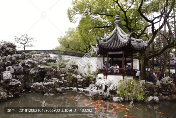 上海豫園的園林景觀