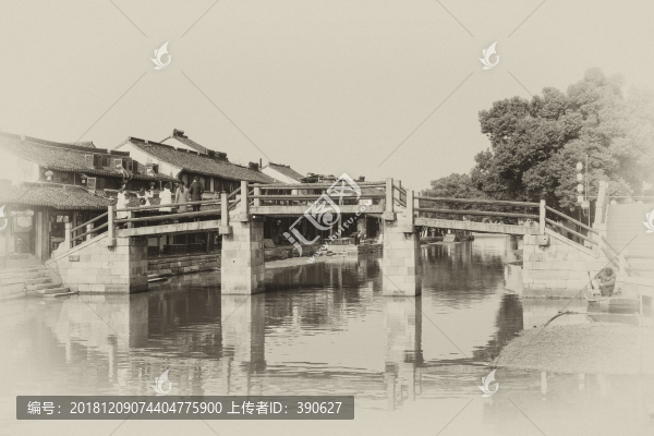 江南水鄉(xiāng)古鎮(zhèn)舊照片