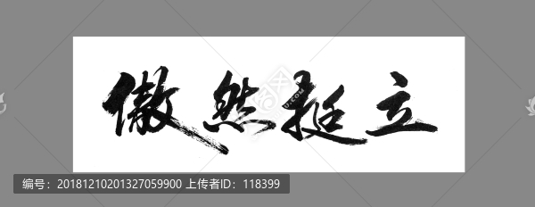 傲然挺立