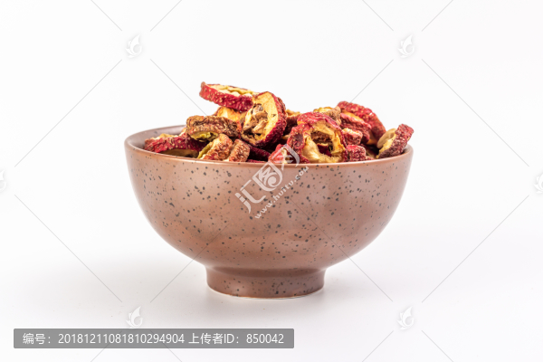 白底山楂片棚拍特寫