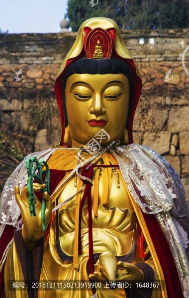 千山祖越寺觀音雕塑