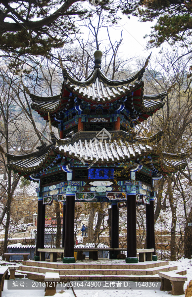 千山祖越寺來鶴亭