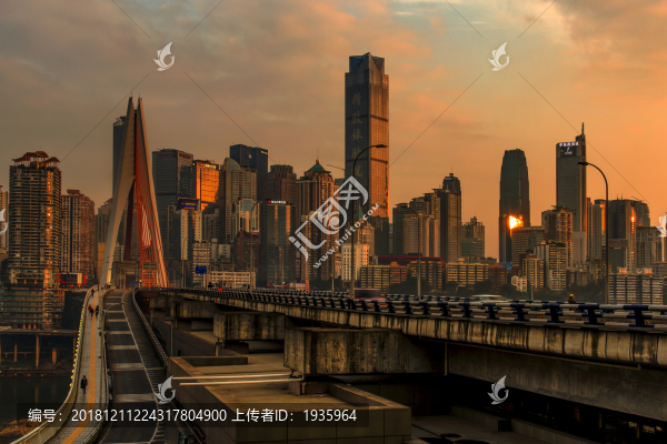 夕陽下的重慶