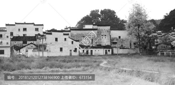 水墨徽派建筑