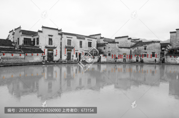 水墨徽派建筑