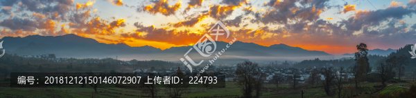 安徽盧村日出風(fēng)光