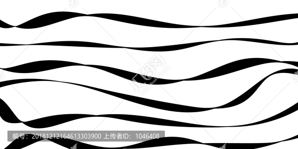 黑白水墨線條