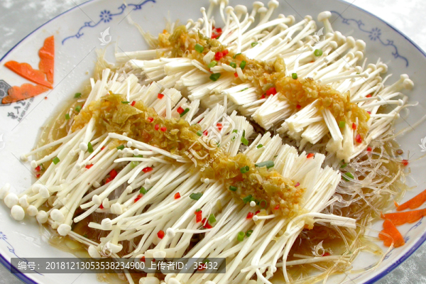 金針菇蒸粉絲